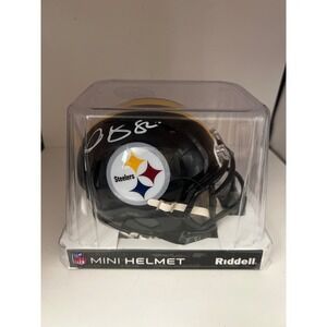 Signed Autographed Pittsburgh Steelers Riddell Speed Mini Helmet Beckett COA